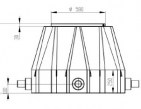 чертеэ вид сбоку полимерного колодца КС-3